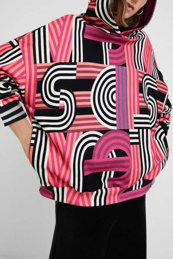 Women DesigualOversized long hoodie Clothing 68X2401129