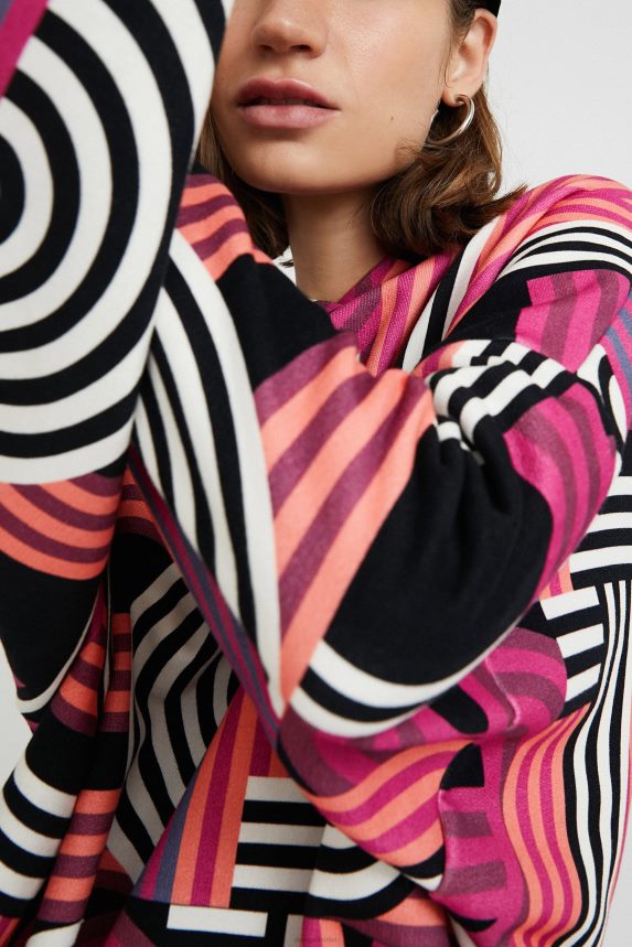 Women DesigualOversized long hoodie Clothing 68X2401129