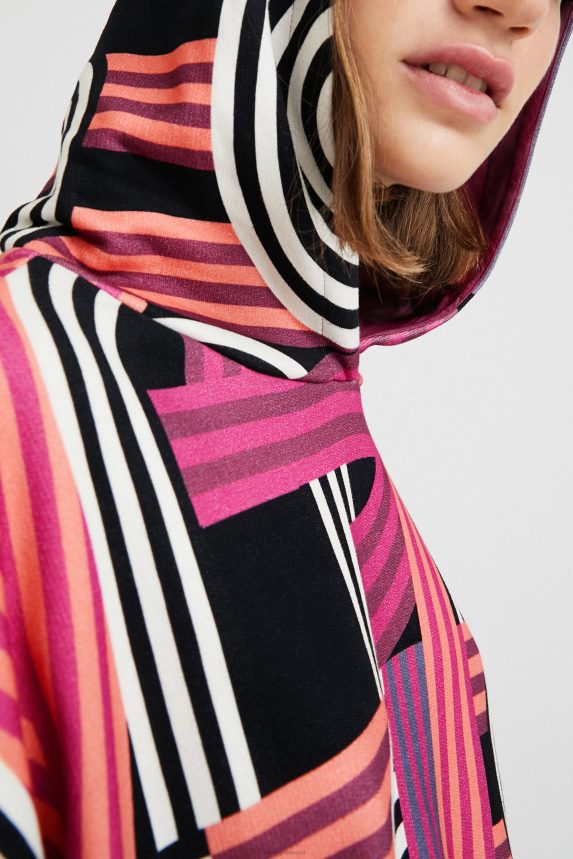 Women DesigualOversized long hoodie Clothing 68X2401129