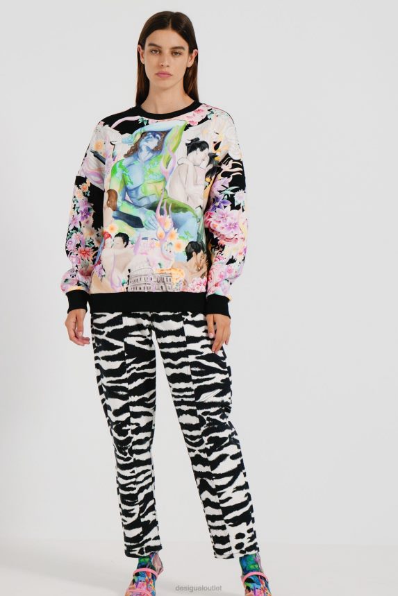 Women DesigualOversized plush sweatshirt Clothing 68X240461