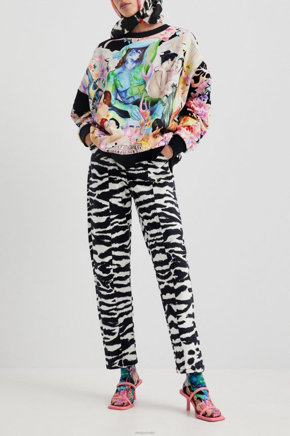 Women DesigualOversized plush sweatshirt Clothing 68X240461