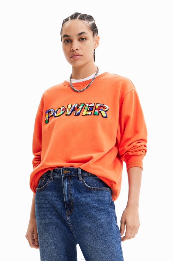 Women DesigualPower patch sweatshirt Clothing 68X240422