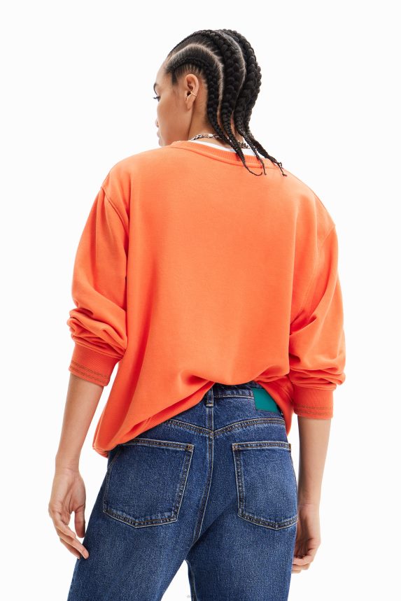 Women DesigualPower patch sweatshirt Clothing 68X240422