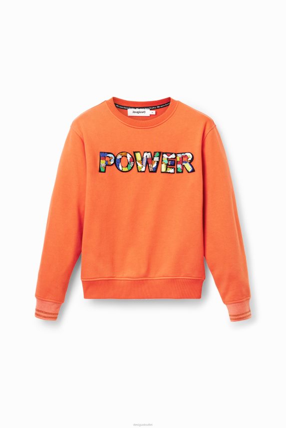 Women DesigualPower patch sweatshirt Clothing 68X240422