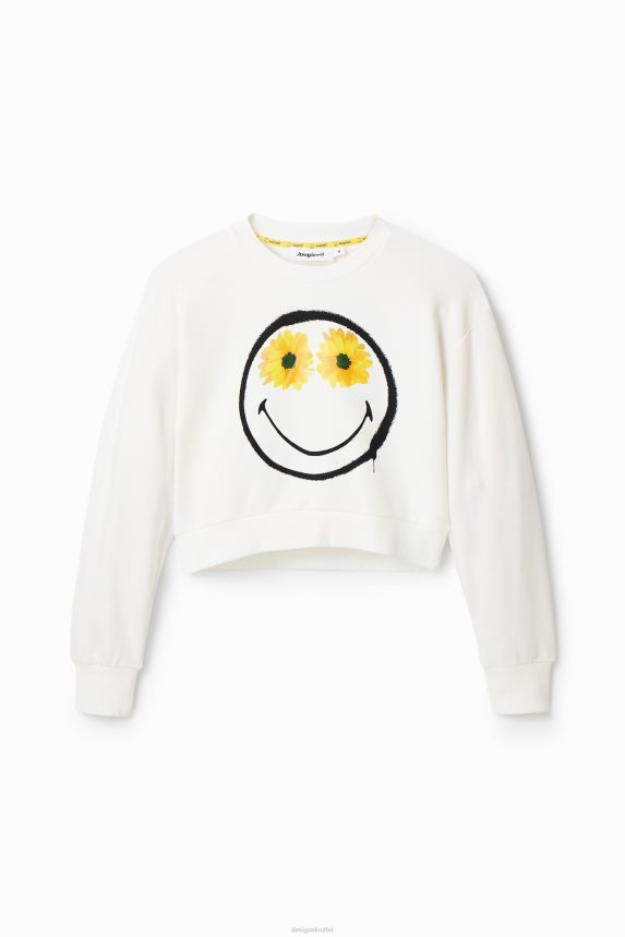 Women DesigualShort Smiley sweatshirt Clothing 68X240525