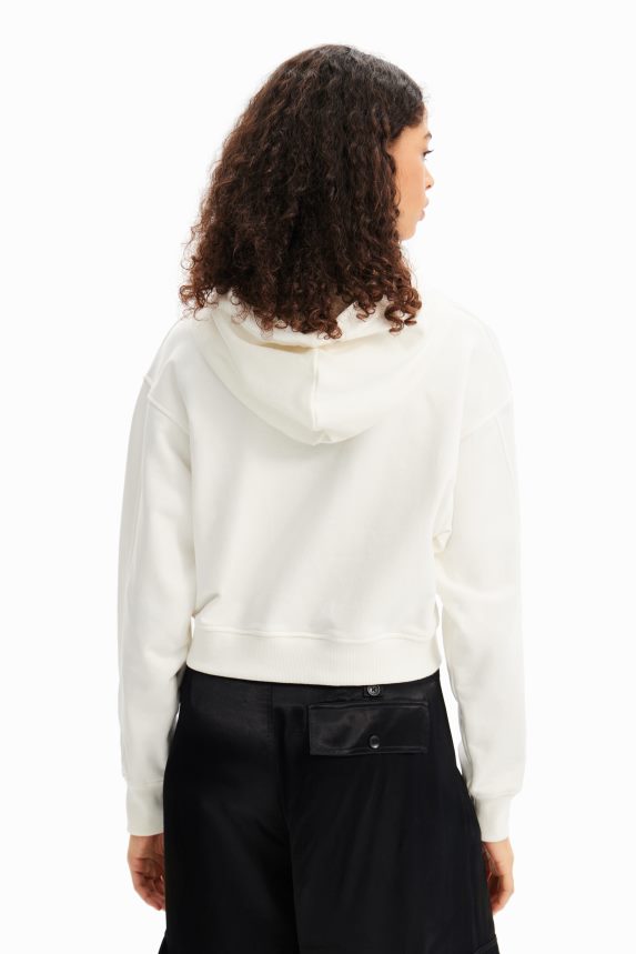 Women DesigualShort arty hoodie Clothing 68X240830