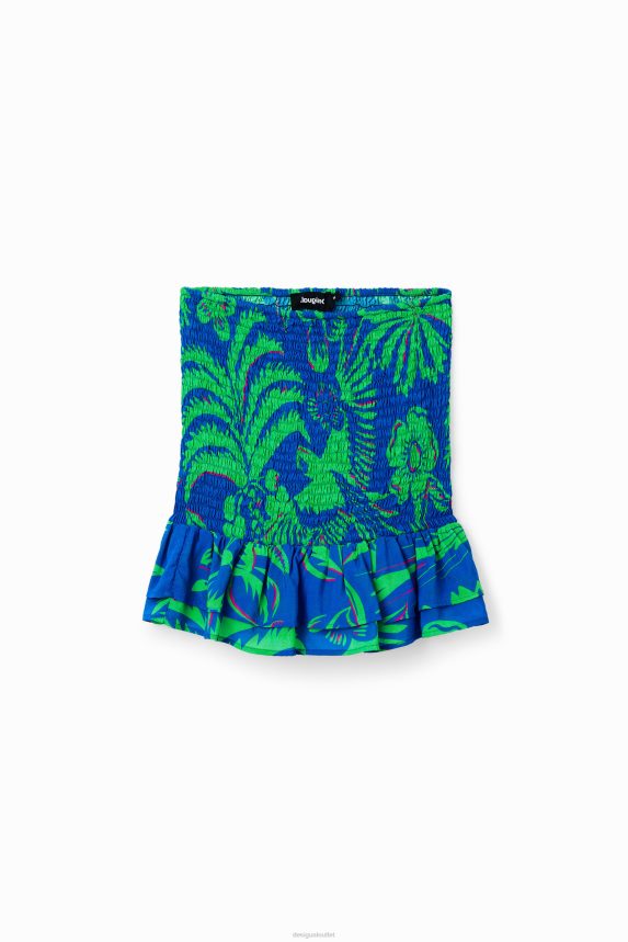 Women DesigualSlim tropical mini skirt Clothing 68X240711