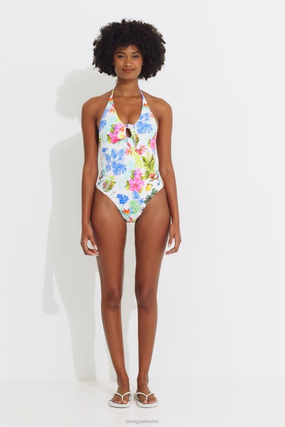 Women DesigualTropical straps swimsuit Clothing 68X2401132