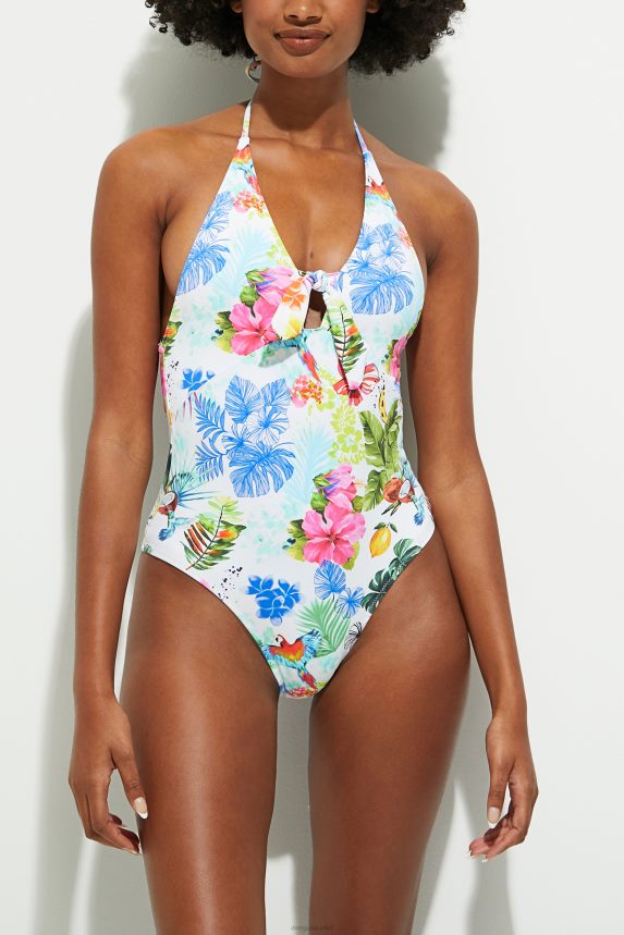 Women DesigualTropical straps swimsuit Clothing 68X2401132
