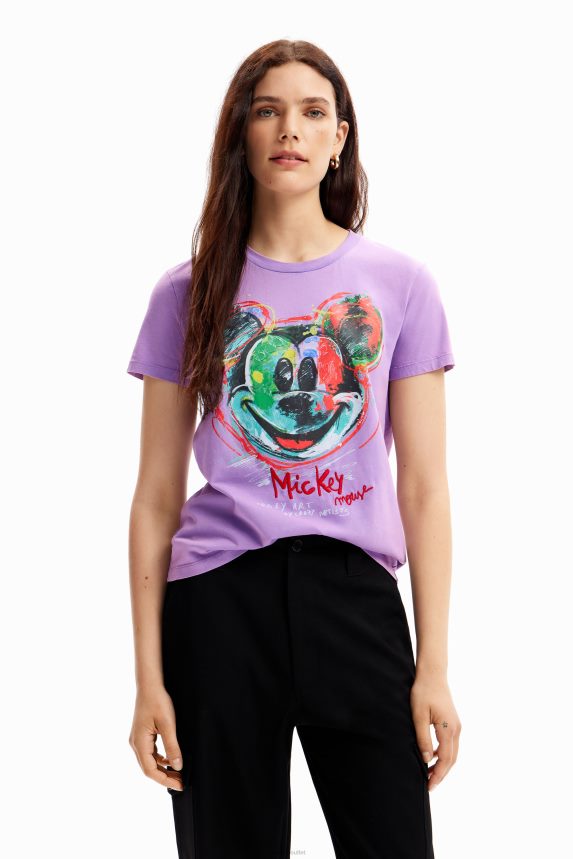 Women DesigualArty Mickey Mouse T-shirt Clothing 68X24027