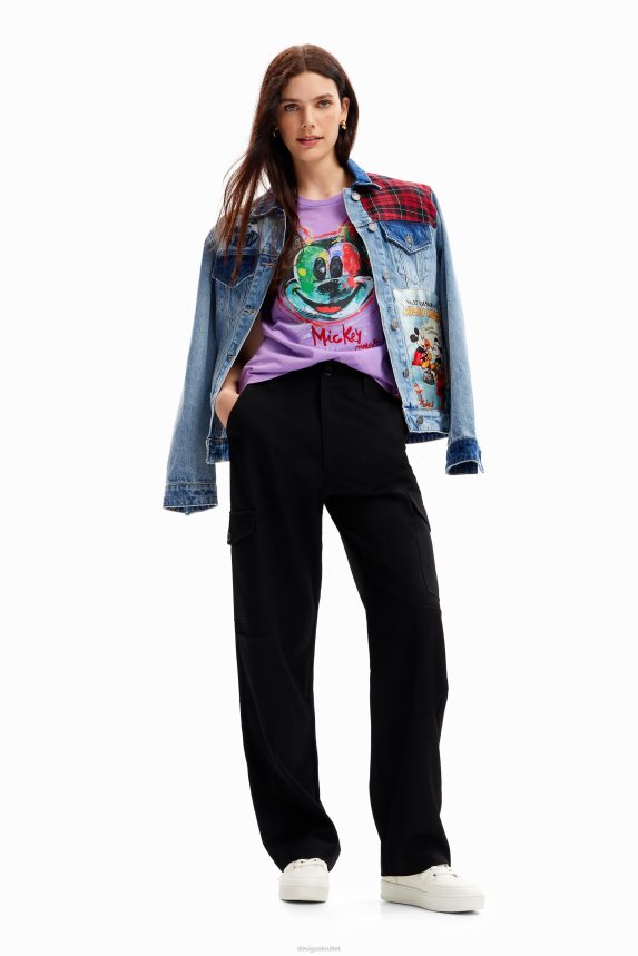 Women DesigualArty Mickey Mouse T-shirt Clothing 68X24027