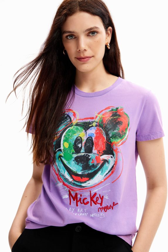 Women DesigualArty Mickey Mouse T-shirt Clothing 68X24027