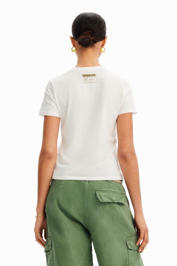 Women DesigualArty face T-shirt Clothing 68X2401002