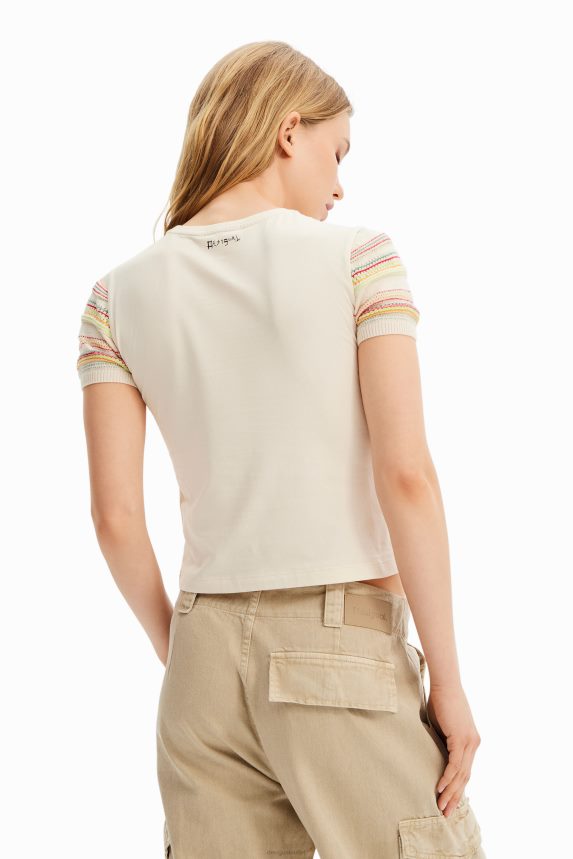 Women DesigualArty knit T-shirt Clothing 68X2401008