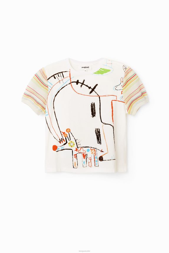 Women DesigualArty knit T-shirt Clothing 68X2401008