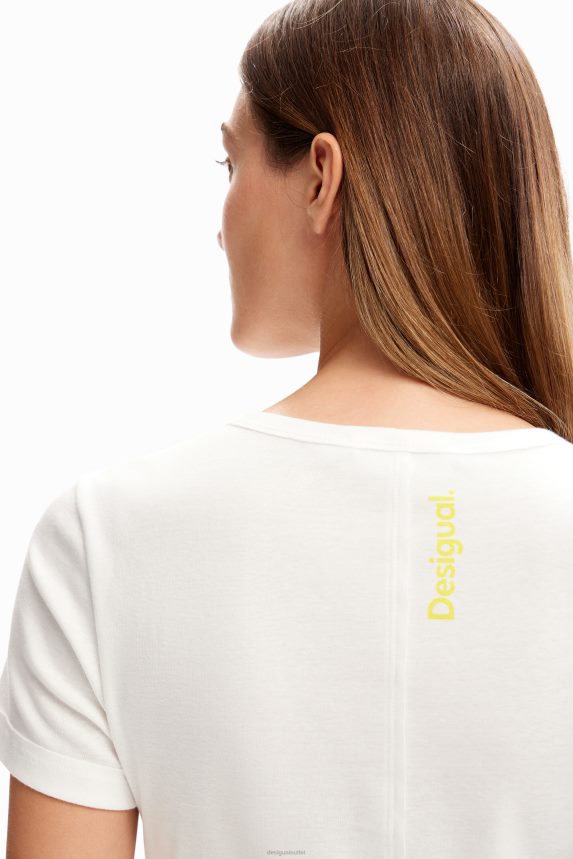 Women DesigualBasic heart T-shirt Clothing 68X2401151