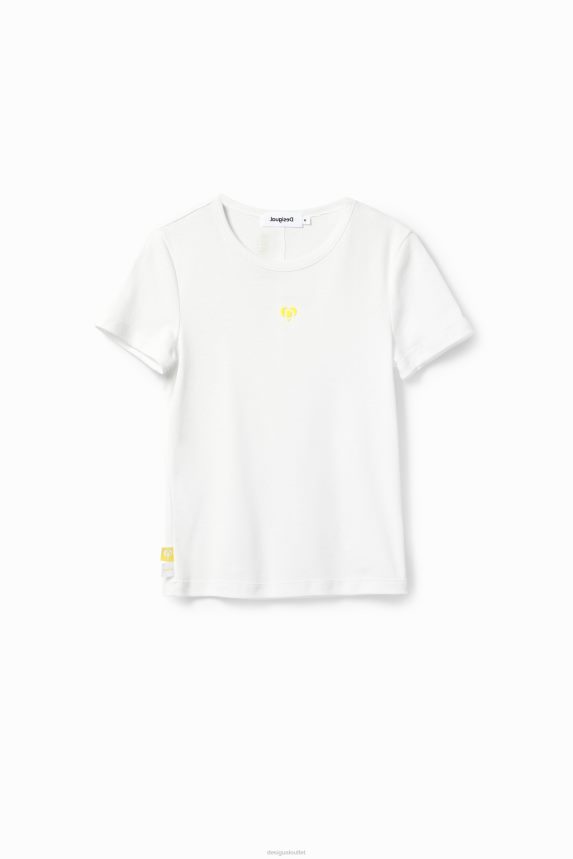 Women DesigualBasic heart T-shirt Clothing 68X2401151