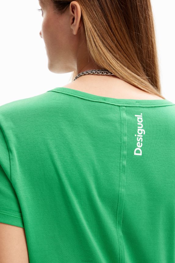 Women DesigualCollage message T-shirt Clothing 68X240854