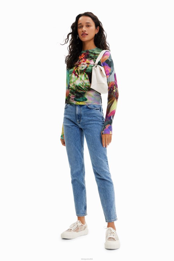 Women DesigualFantasy bust T-shirt Clothing 68X240963