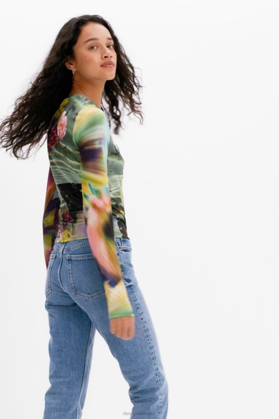 Women DesigualFantasy bust T-shirt Clothing 68X240963