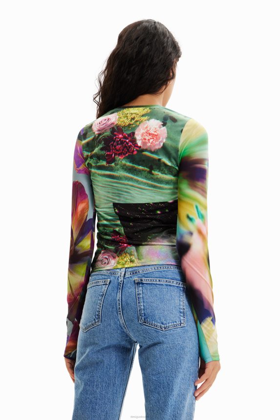 Women DesigualFantasy bust T-shirt Clothing 68X240963