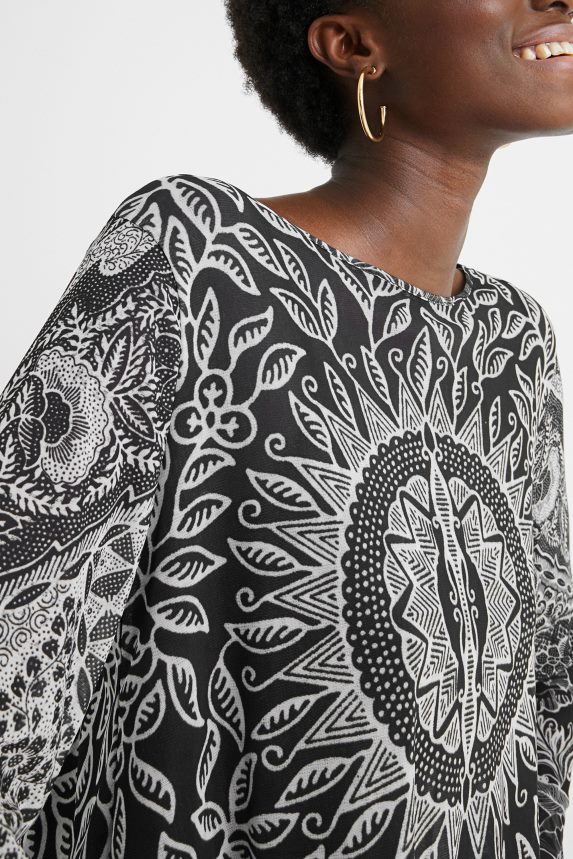 Women DesigualFlounced mandalas T-shirt Clothing 68X2401097