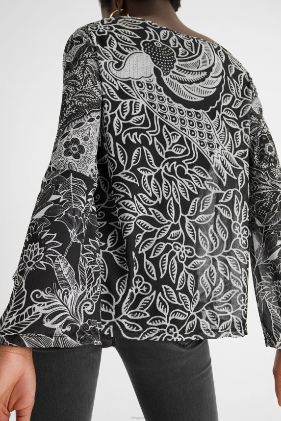 Women DesigualFlounced mandalas T-shirt Clothing 68X2401097