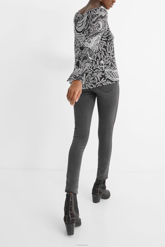 Women DesigualFlounced mandalas T-shirt Clothing 68X2401097