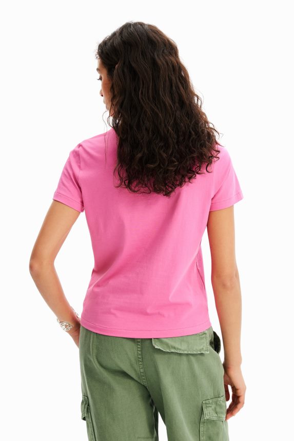 Women DesigualFlower illustration T-shirt Clothing 68X2408