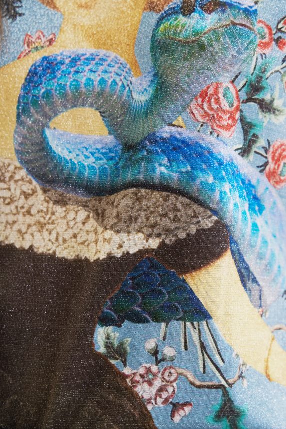 Women DesigualKnit collage T-shirt Clothing 68X240858