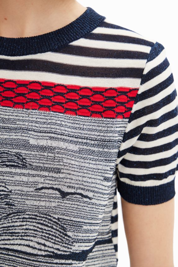 Women DesigualKnit sailor T-shirt Clothing 68X2401001