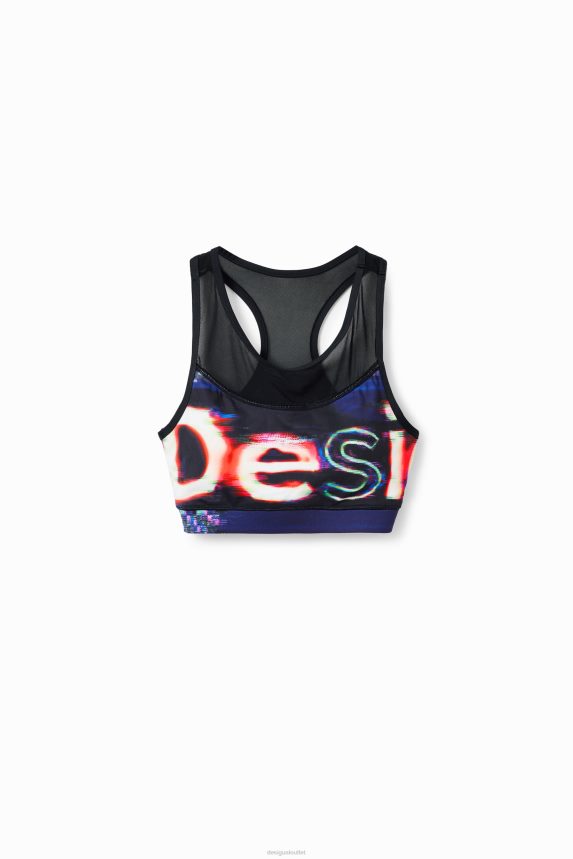 Women DesigualLogo sport top Clothing 68X240207