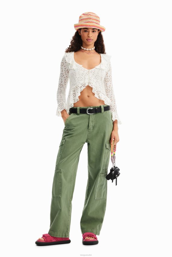 Women DesigualLong-sleeve ruffle blouse Clothing 68X240372