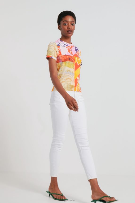 Women DesigualM. Christian Lacroix ribbed T-shirt Clothing 68X2401029