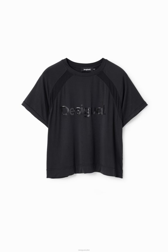 Women DesigualMesh sport T-shirt Clothing 68X240209