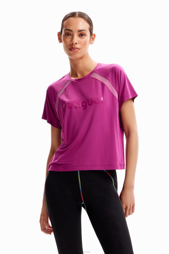 Women DesigualMesh sport T-shirt Clothing 68X240237