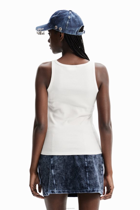 Women DesigualNathy Peluso kiss vest top Clothing 68X240486