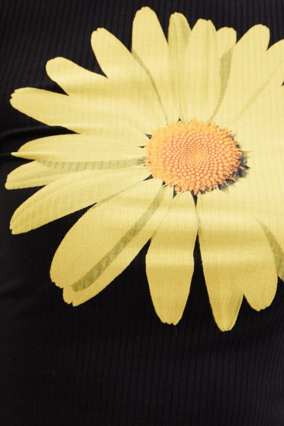 Women DesigualRibbed daisy T-shirt Clothing 68X24089