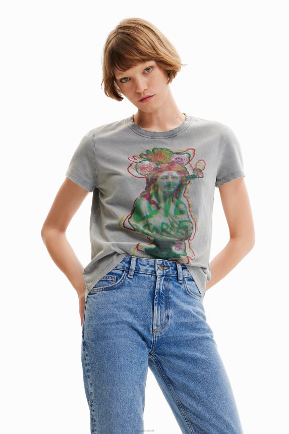 Women DesigualShort-sleeve bust T-shirt Clothing 68X2401017