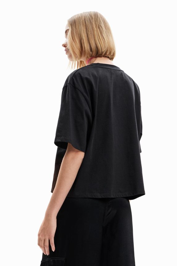 Women DesigualShort-sleeve face T-shirt Clothing 68X240950