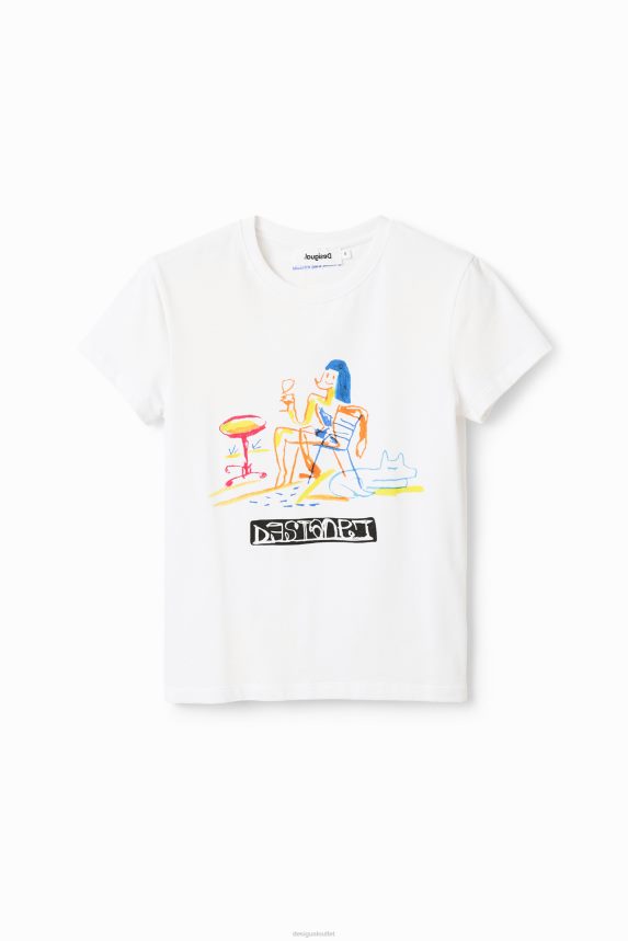 Women DesigualShort-sleeve illustration T-shirt Clothing 68X240773