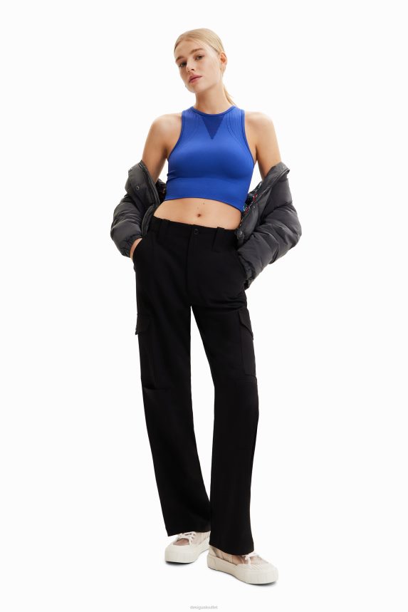 Women DesigualShort stretch sport top Clothing 68X240673