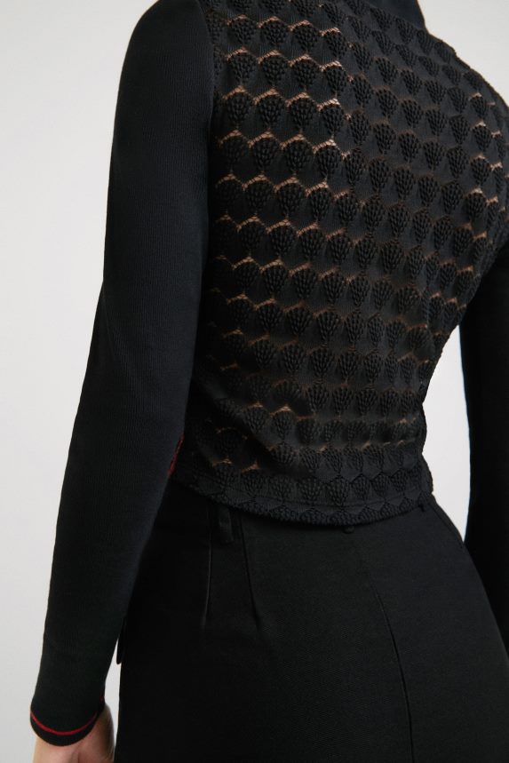 Women DesigualSlim T-shirt lace back Clothing 68X2401052