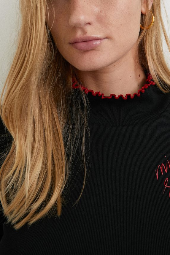 Women DesigualSlim T-shirt lace back Clothing 68X2401052