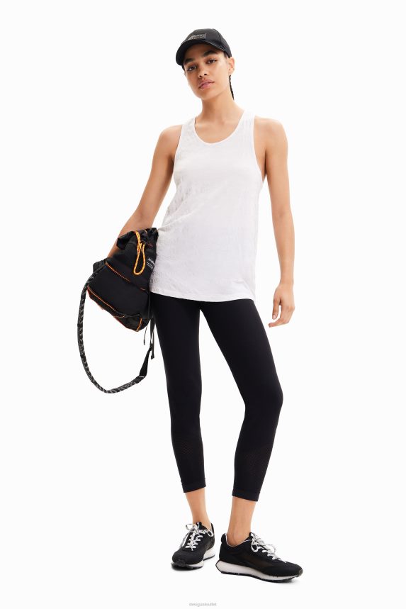 Women DesigualSport logo vest top Clothing 68X240689