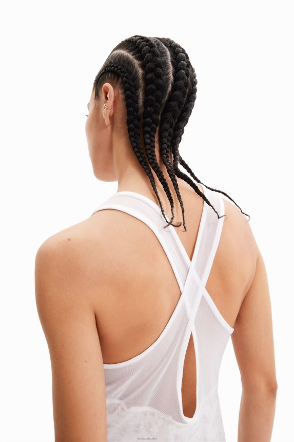 Women DesigualSport logo vest top Clothing 68X240689