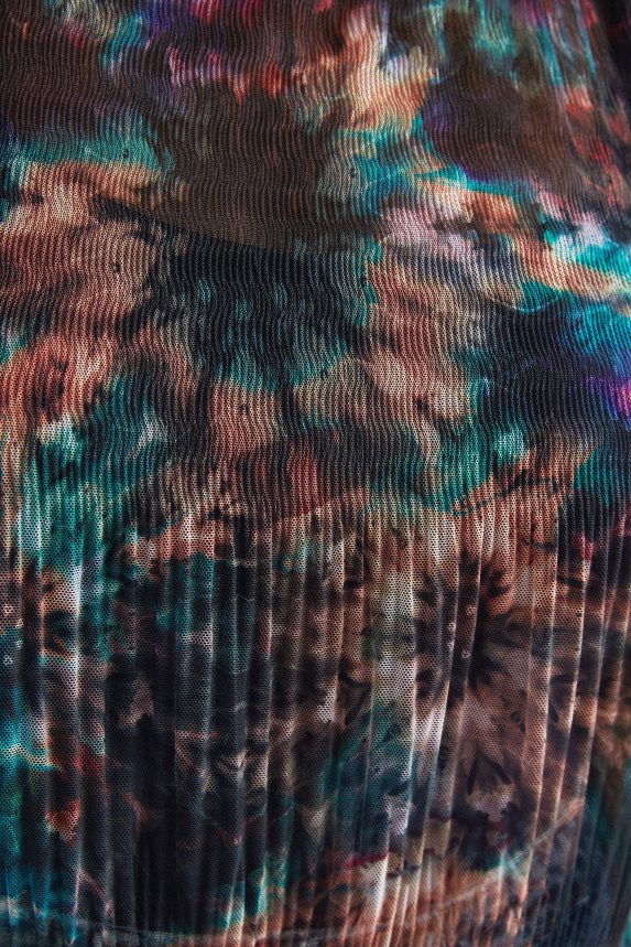 Women DesigualTie-dye mesh T-shirt Clothing 68X2401123