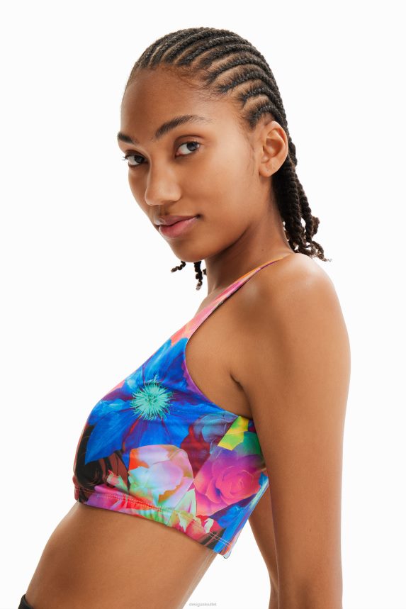 Women DesigualFloral sport top Clothing 68X240314