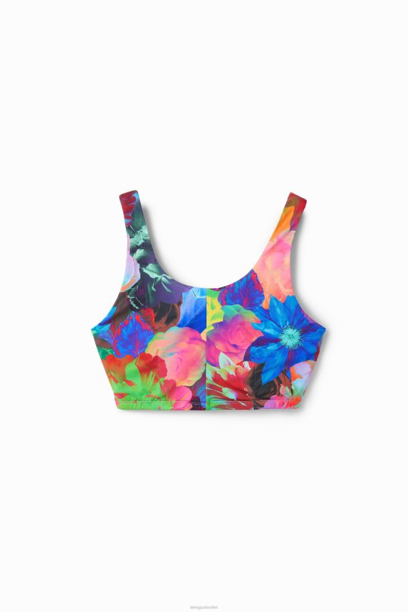 Women DesigualFloral sport top Clothing 68X240314