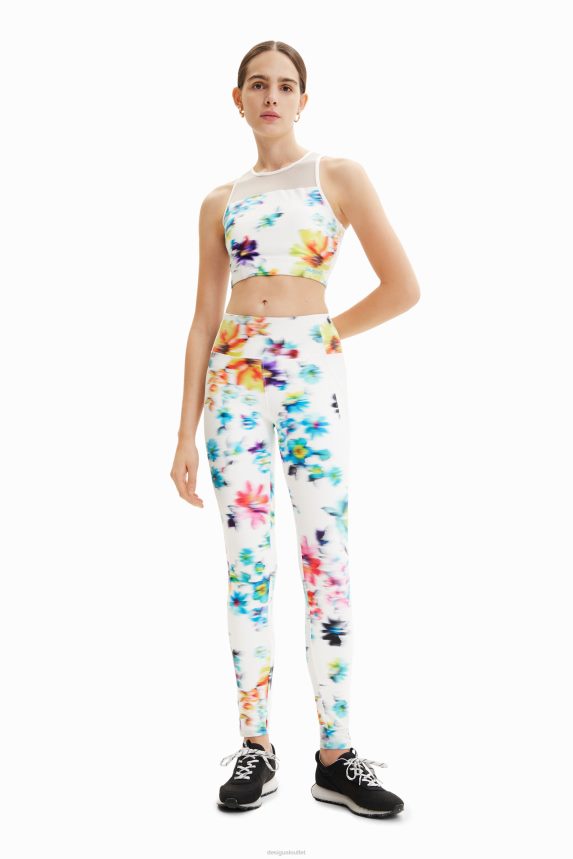 Women DesigualFloral sport top Clothing 68X240784